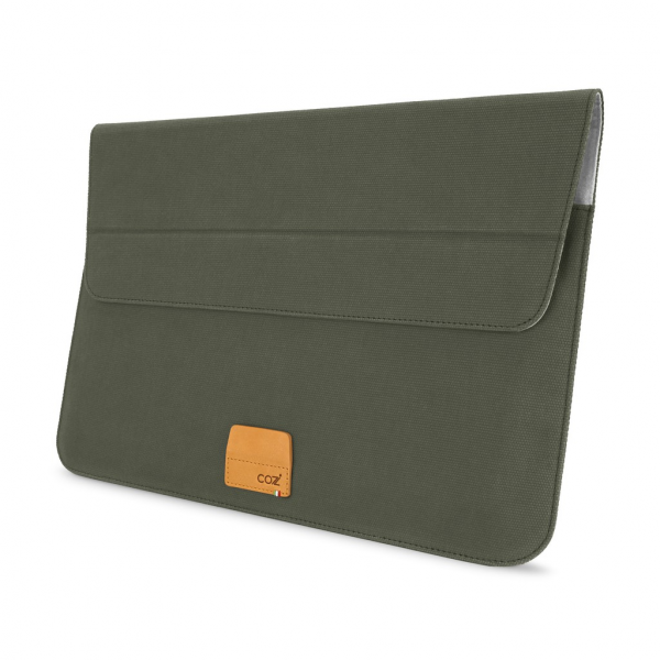 Elit Store COZISTYLE Laptop Stand Sleeve Canvas 15 Inch Mocha Green